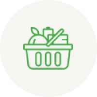 illustrasjon varer i handlekurv